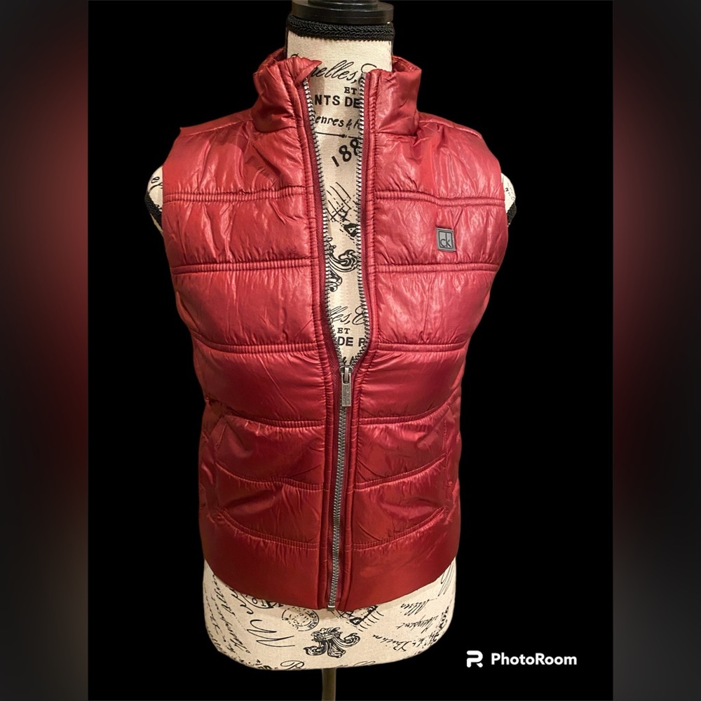 Calvin Klein Boys Red Puffy Vest